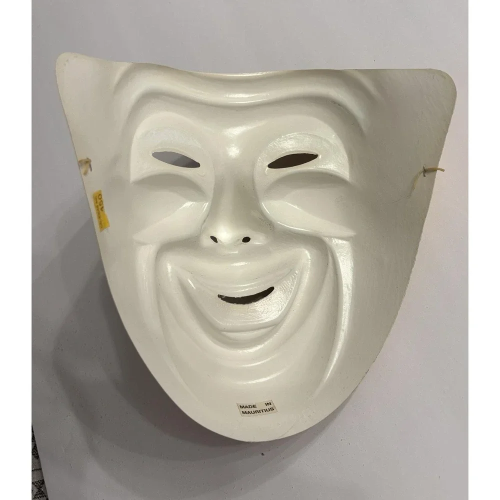 Plastic Mask Halloween Comedy Mauritius Drama Horror Vintage Old Classic Scary